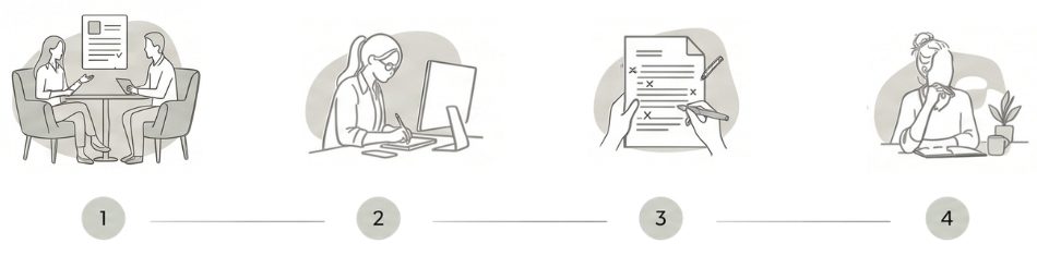 unsere zusammenarbeit icon-darstellung